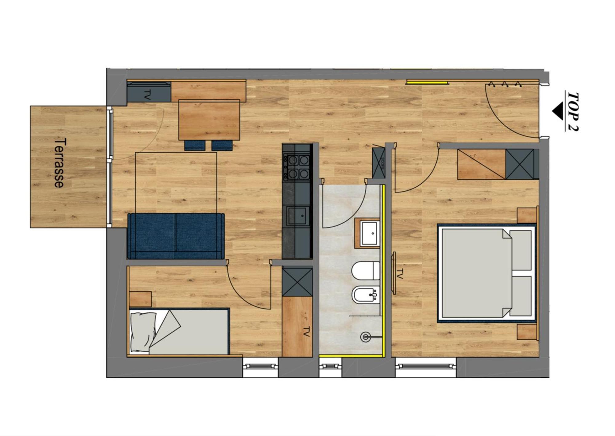 Sil132 Holiday Apartments Sillian Rum bild
